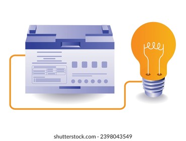 Electric lights with eco green battery energy