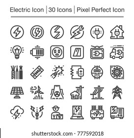 electric line icon,editable stroke,pixel perfect icon