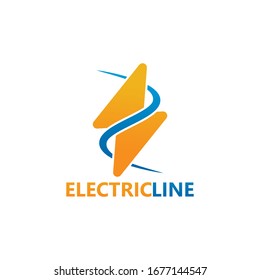 Electric Line Logo Template Design