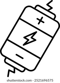 Elektrische Linie Vektor Icon Design