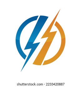 plantilla de icono de logotipo eléctrico 3