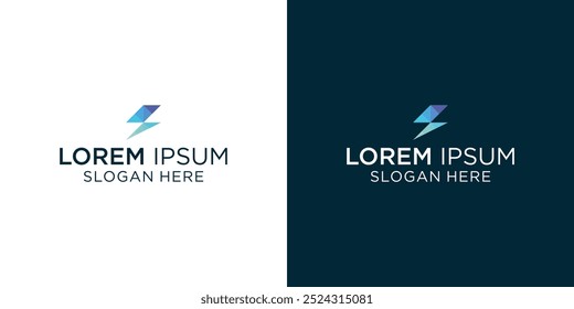 Electric Logo, abstract letter S form lightning bolt , tunder bolt design logo template, vector illustration