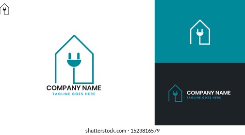 Electric logo - All elements on this template are editable with vector software, suitable for Electricity Business / Industry.