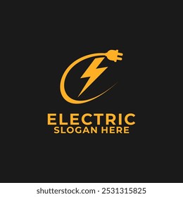 Electric Logo Bolt Energy Company, Thunder Electric Lightning Bolt Logo
