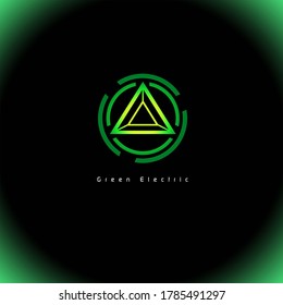  El logotipo eléctrico se puede configurar para cualquier empresa que trabaje en Green Electric