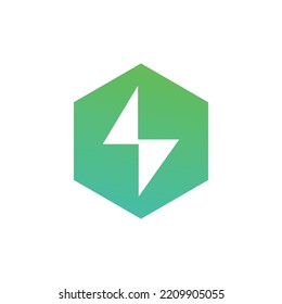 Electric logo design. Minimalist electric logo