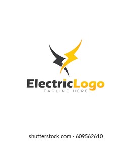 Electric logo design template
