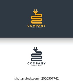 electric logo and electronic logo template