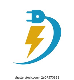 Electric logo icon design template