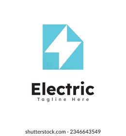 Diseño de plantillas de símbolos de iconos de logotipo eléctrico