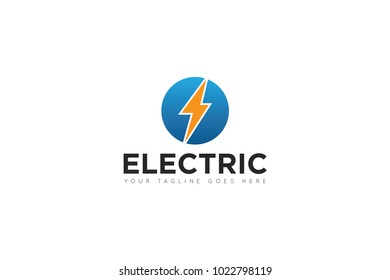 Circle Electric Logo Icon Symbol Design Stock Vector (Royalty Free ...