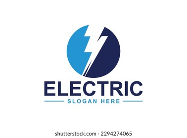 Electric logo, Lighting bolt , Thunder bolt design logo template, vector illustration