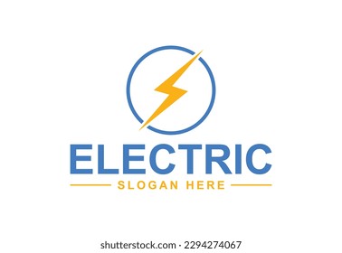 Electric logo, Lighting bolt , Thunder bolt design logo template, vector illustration