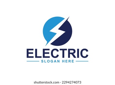 Electric logo, Lighting bolt , Thunder bolt design logo template, vector illustration