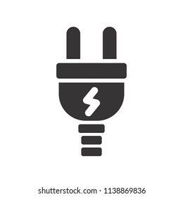 Electric logo. Power icon. Plug in symbol. Vector eps 08.