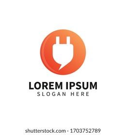 Electric logo template design vector illustration icon