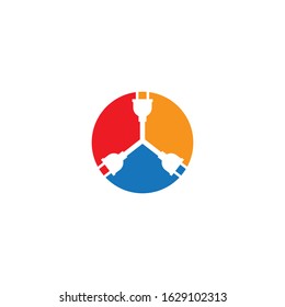 Electric logo template vector icon design