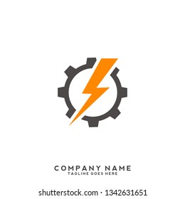 Electric logo template Vector Illustration