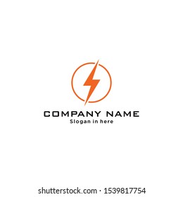 Electric logo template vector illustration
