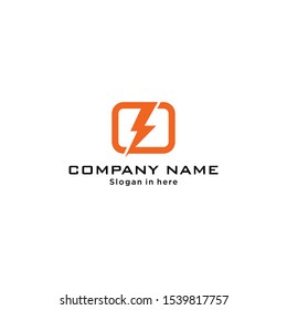 Electric logo template vector illustration
