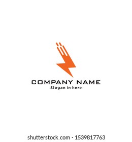 Electric logo template vector illustration