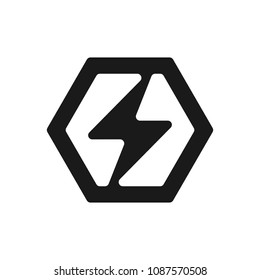 Electric logo. thunder symbol. bolt icon. vector eps 08.