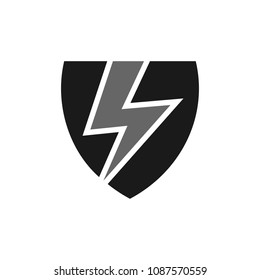 Electric logo. thunder symbol. bolt icon. vector eps 08.