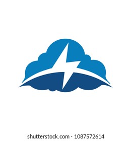 Electric logo. thunder symbol. bolt icon. vector eps 08.