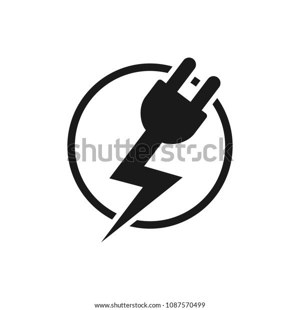 Electric Logo Thunder Symbol Bolt Icon Stock Vector (Royalty Free ...