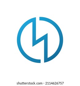 Elektrisches Logo-Leuchtblitz-Symbol. Design-Vorlagen für flache Vektorgrafiken