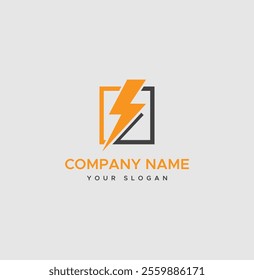 Electric Logo, tunder bolt design logo template, vector illustration
