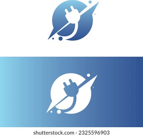 Electric logo with in vector file.  Electric icon design. Electric initial alphabet logo design. Blue  logo design. Electric in vector file