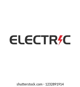 Electric Logotype. Vector Logo. 