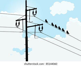 20,904 Birds electrical wire Images, Stock Photos & Vectors | Shutterstock