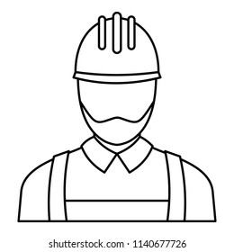 Electric man icon. Outline illustration of electric man vector icon for web design isolated on white background