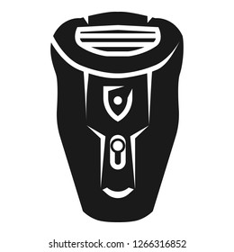 Electric man shaver icon. Simple illustration of electric man shaver vector icon for web design isolated on white background