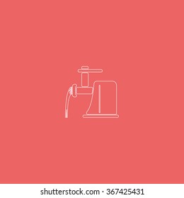 Electric meat grinder icon.