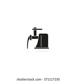 Electric meat grinder icon.