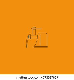 Electric meat grinder icon.