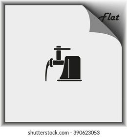 Electric meat grinder icon.