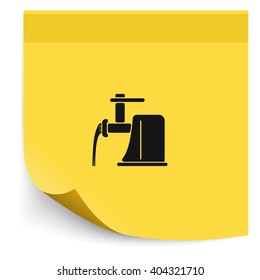 Electric meat grinder icon.