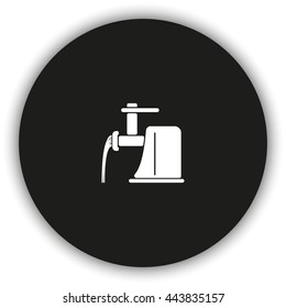 Electric meat grinder icon.