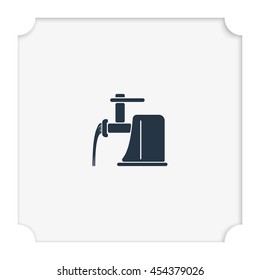 Electric meat grinder icon.