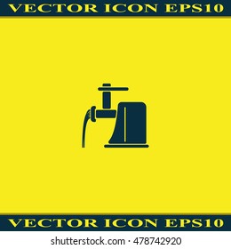 Electric meat grinder icon.
