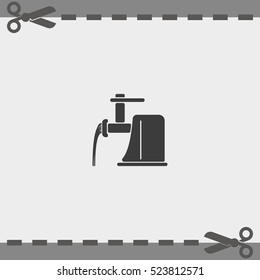 Electric meat grinder icon.
