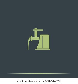 Electric meat grinder icon.