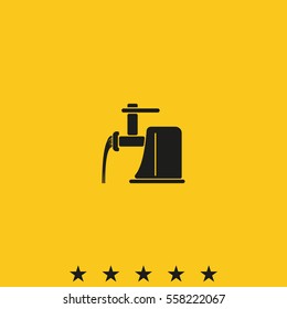 Electric meat grinder icon.
