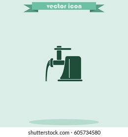 Electric meat grinder icon.