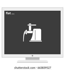 Electric meat grinder icon.