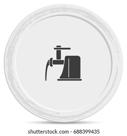 Electric meat grinder icon.